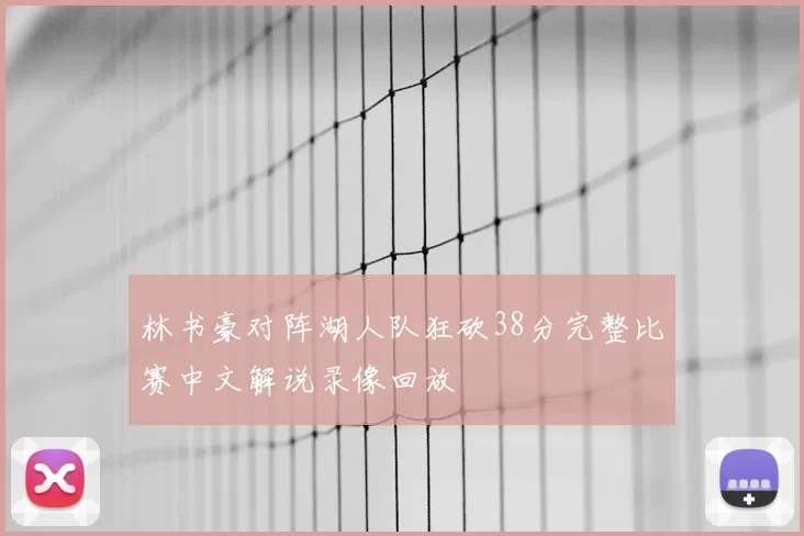 林书豪对阵湖人队狂砍38分完整比赛中文解说录像回放